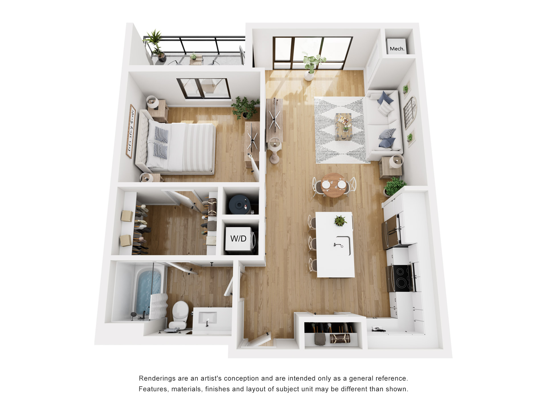 Floor plan layout diagram for A5-801